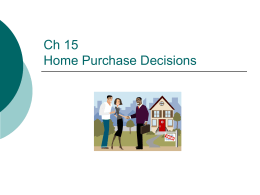 Ch 15 Home Purchase Decisions.ppt
