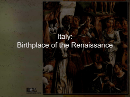 Ch.17.1 PPT Italian Renaissance
