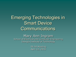 Emerging technologies in Smart Device communications.ppt