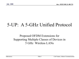 01748W - 5Ghz Unified Protocol (5-UP) Proposal.ppt