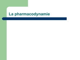 la pharmacodynamie