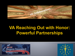 Sample Veteran Organization Partnership