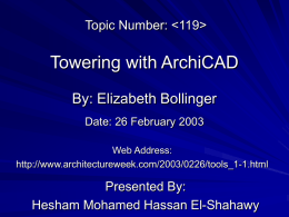 119 Towering with ArchiCAD