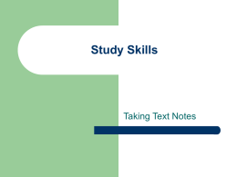 text note taking.ppt