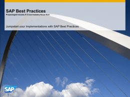 SAP Best Practices Overview