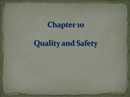 ch10 quality and safety