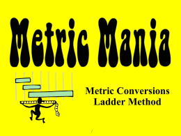  metric mania