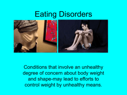 Eating Disorder Power Point