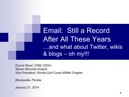 EMail Still a Record