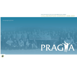 0 PRAGMA Overview 19Nov08.ppt