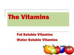 Fat Soluble Vitamins 2010.ppt
