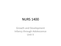 NURS1400/Unit V Pediatrics.ppt