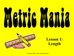 Metric Mania PowerPoint (Study for Quiz)