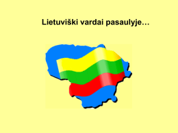 Lietuviški vardai pasaulyje