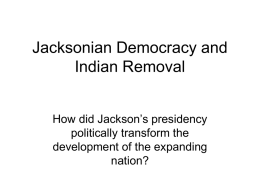 indian removal jackson