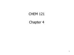 CHEM121 Lecture Ch4 student
