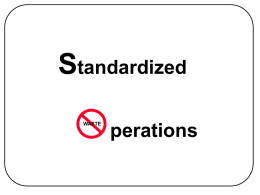 Standardized Operations.ppt