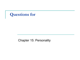 Ch15 PersonalityQuestions