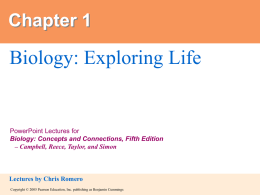 honors biology chapter 1