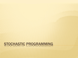 Stochastic programming