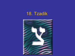 18 Tzadik