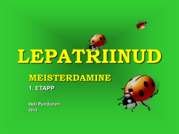 lepatriinud 1 meisterdamine