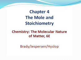 Ch 4 chemistry