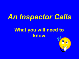 what you should know an inspector calls