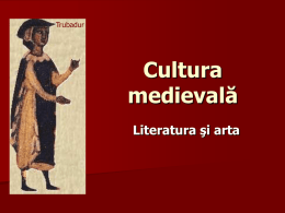 cultura medievala
