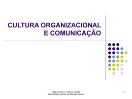 ADMINISTRAÇÃO - CULTURA ORGANIZACIONAL E COMUNICAÇÃO.ppt