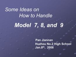 Some ideas on how to handle Module 7-9.ppt