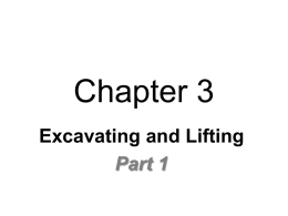 (Chapter 3: Excavating and Lifting (1
