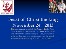 Feast of Christ The King PowerPoint