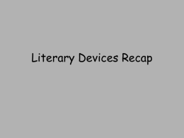 3 literary devices recap