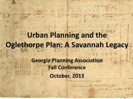 Oglethorpe Plan Savannah Legacy