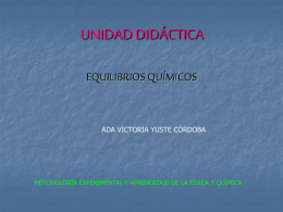 3 Unidad didactica Equilibrio Quimico ADA.ppt