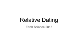Relative Dating Notes Powerpoint