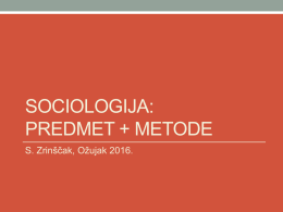 SOCIOLOGIJA 2 Predmet Metode IZV 2015-2016 [258,15 KiB]