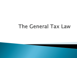 The General Tax Law [2,28 MiB]