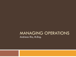 05 - Managing Operations.ppt