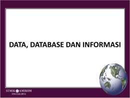 Pertemuan 3 - Data dan Informasi.ppt