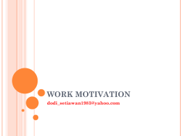 WORK MOTIVATION.ppt