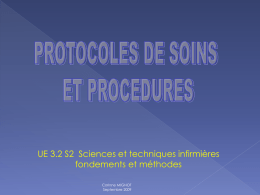 Protocoles et procédures