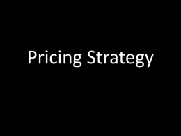 Pricing PPT