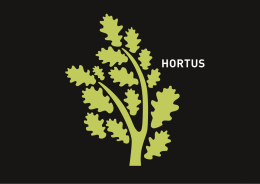 Brochure - Hortus
