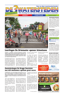 Leerlingen De Driemaster openen Schoolzone