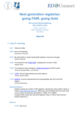 Next generation registries: going FAIR, going Gold
