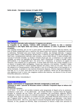 Leggi la rassegna stampa del 14 luglio 2016