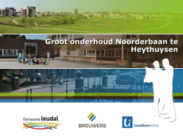 Groot onderhoud Noorderbaan te Heythuysen