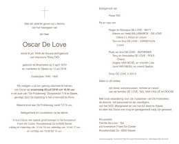 Oscar De Love - Uitvaartverzorging – Funerarium Frank De Coster